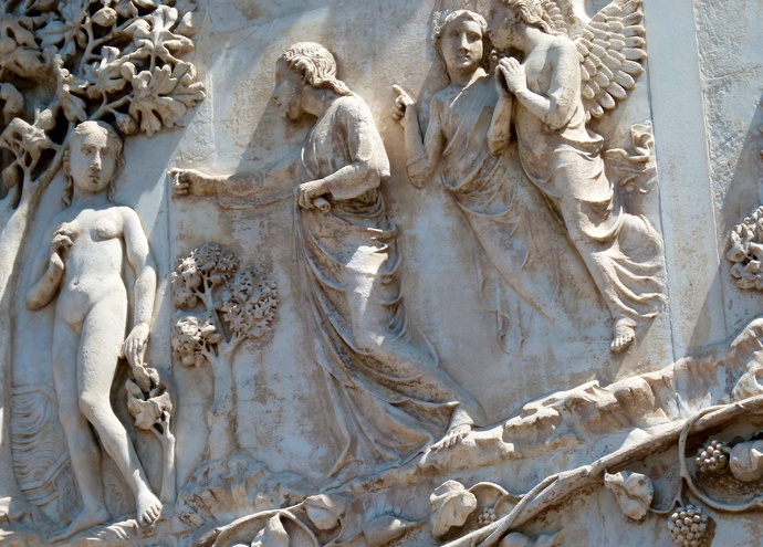 God Reproves Eve & Adam 2