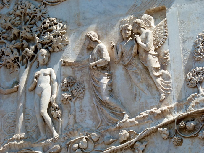 God Reproves Eve & Adam