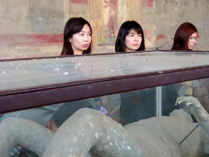 Japanese Tourists at Pompei