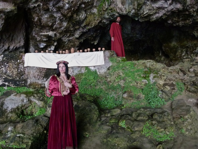 La Maddalena e Gesù Prima L'ultima Cena