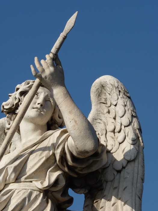 Angel with the Lance (domenico Guidi, Inscription Vulnerasti Cor Meum )