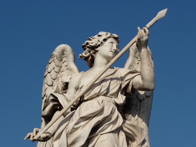 Angel with the Lance (domenico Guidi, Inscription Vulnerasti Cor Meum ) 6