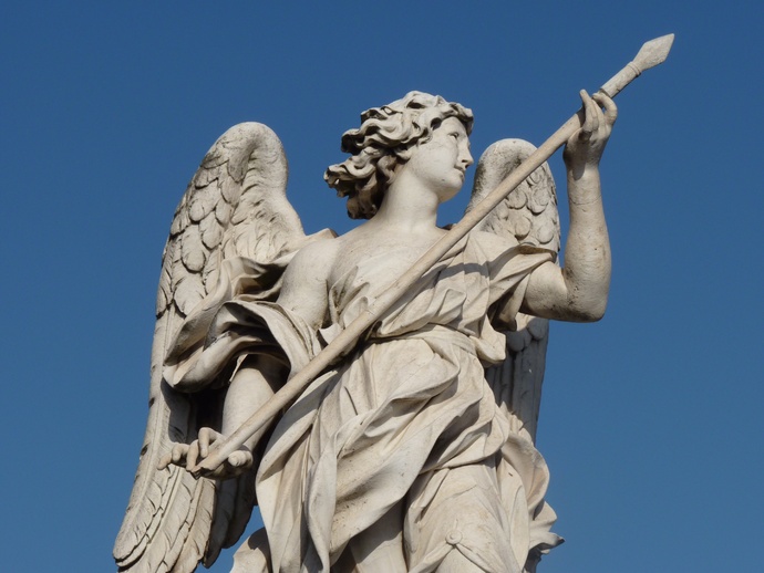 Angel with the Lance (domenico Guidi, Inscription Vulnerasti Cor Meum ) 7