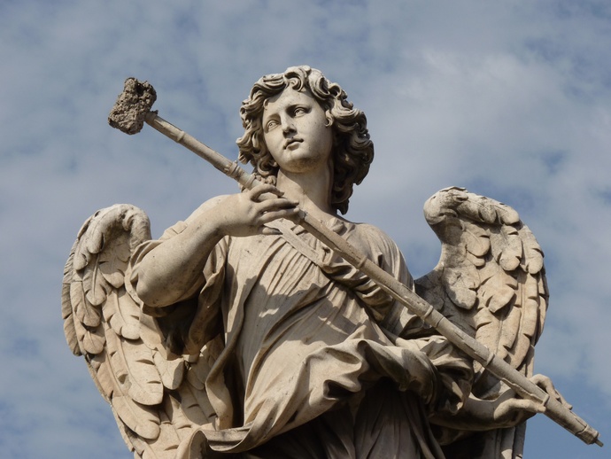 Angel with the Sponge (with Vinegar) (antonio Giorgetti, Inscription Potaverunt me Aceto ) 4