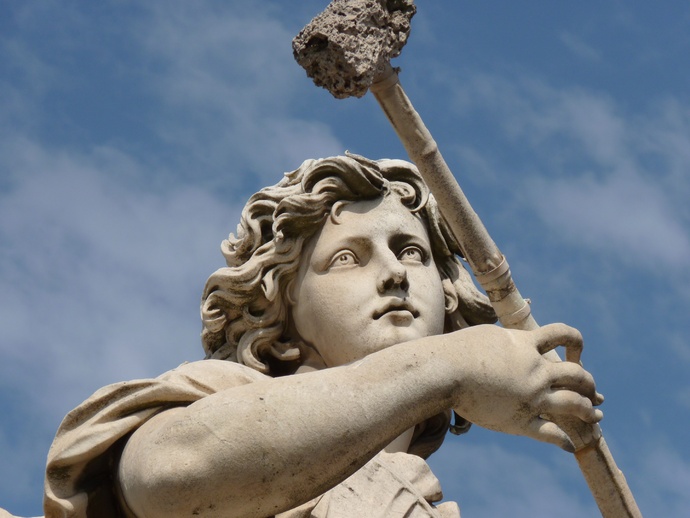 Angel with the Sponge (with Vinegar) (antonio Giorgetti, Inscription Potaverunt me Aceto ) 9