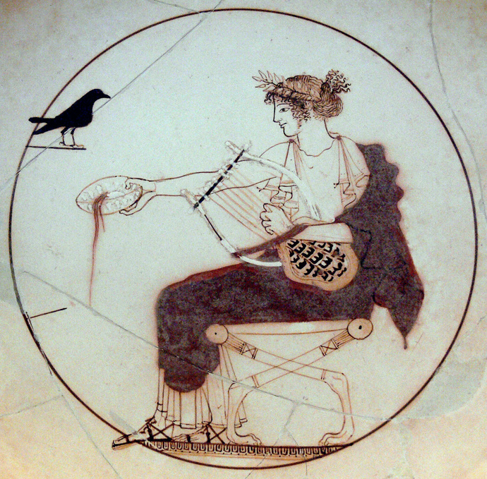 Apollo with the Black Bird Kilix 450bc