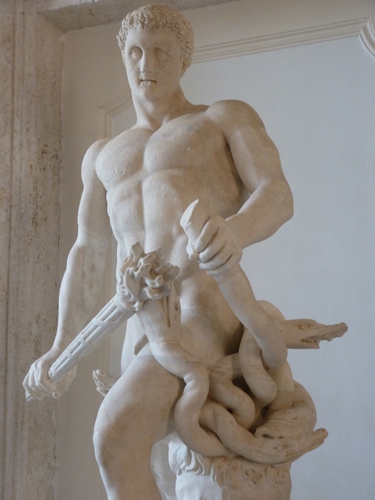 Hercules Slaying Hydra by Lysippos (roman Copy of 4th Bc) 16