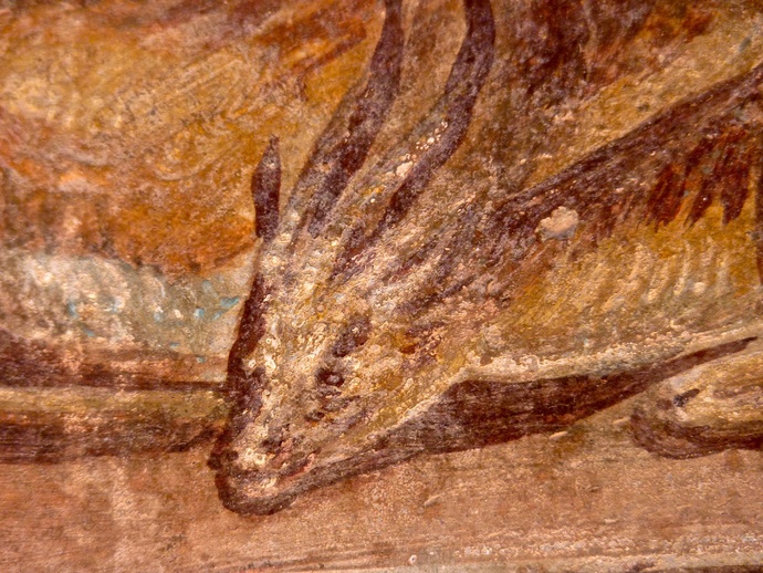 Casa Dei Dioscuri Antelopes and Still Life in Situ North Wall 2