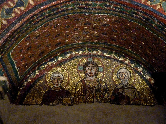 Christ ss Andrew & James st Zeno Chapel Santa Prassede