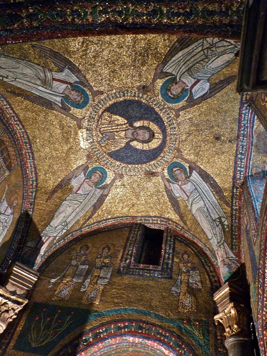 Christ with Four Angels st Zeno Chapel Santa Prassede