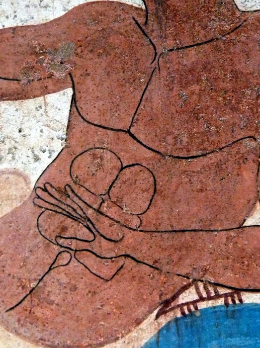 Guest Extending His Cup (detail North Wall) 2