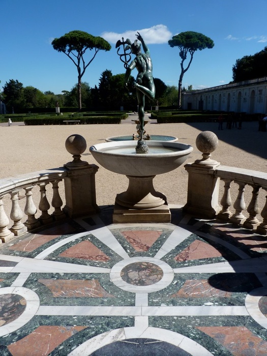 Loggia & Bronze Statue of Mercury 3