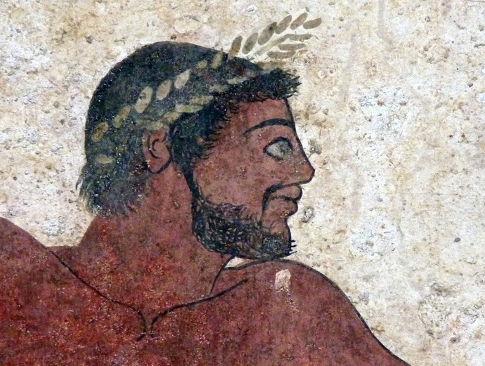 Lutenist (detail South Wall)