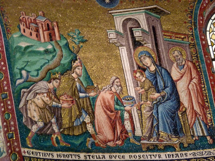 Magi Apse Santa Maria in Trastevere