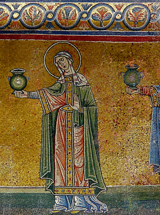 One Woman Holding a Lamp 2