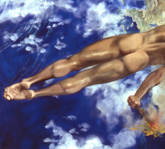 Prometheus Stealing Fire (detail) 2