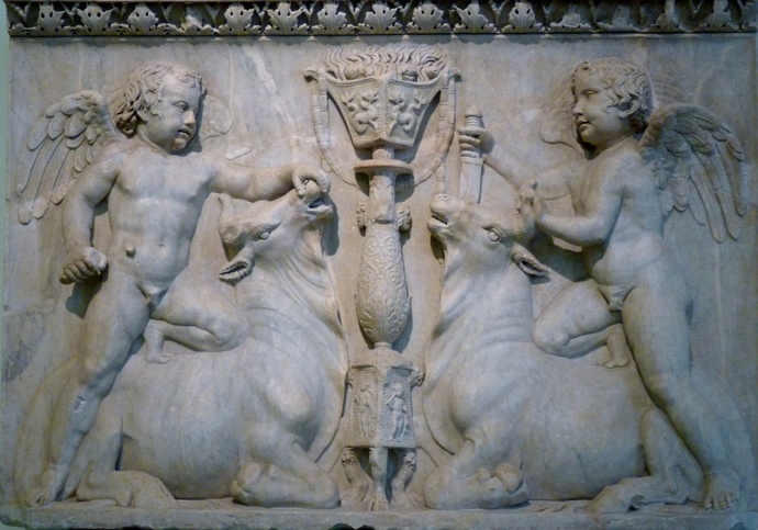 Putti Sacrificing Bulls
