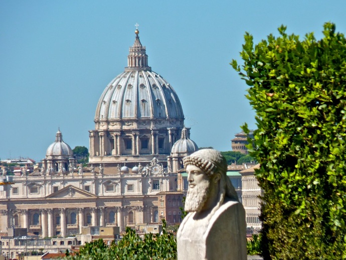 S Pietro from Villa Medici 2