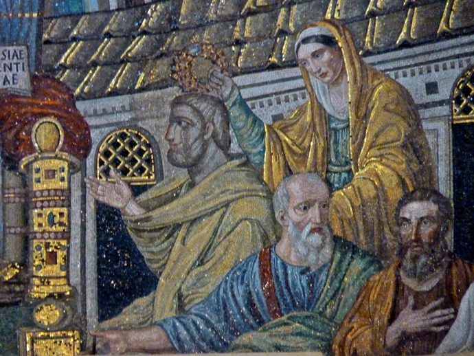 St Praxedes Crowns st Peter