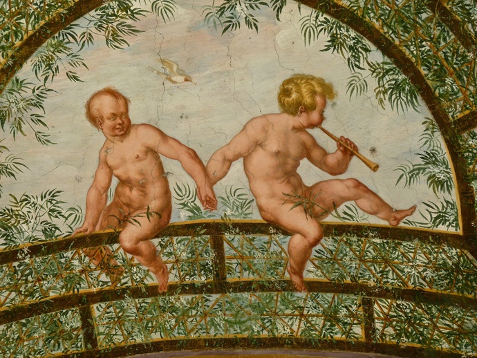 Villa Giulia Frescoes Inside the Colonnade 10