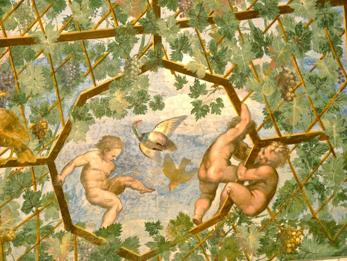 Villa Giulia Frescoes Inside the Colonnade 3