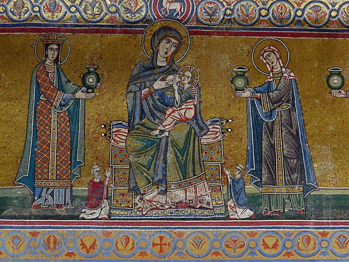 Virgin & Women Holding Lamps