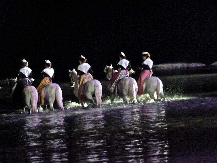 Women Wearing Traditional Camargue Dresses 2