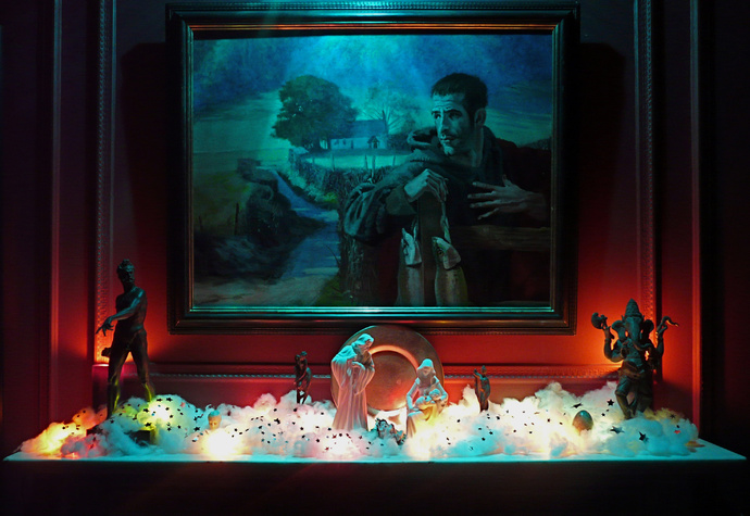 Jesus & Krishna with Mary, Joseph, Ares & Ganesha