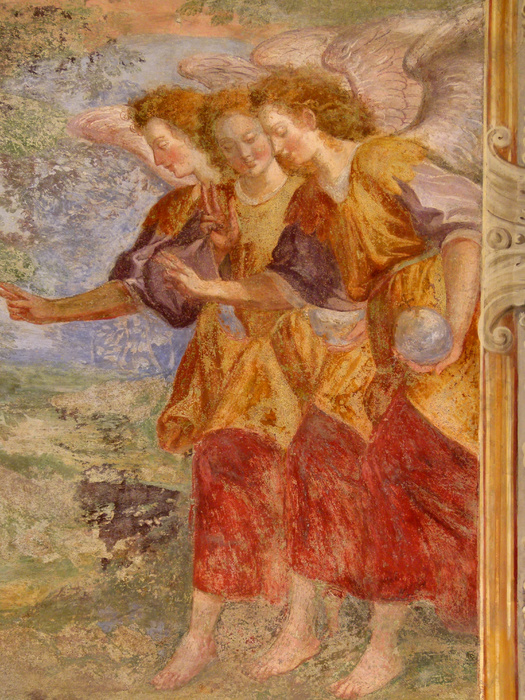 Chiostro di Santa Chiara Abraham 3angels 3