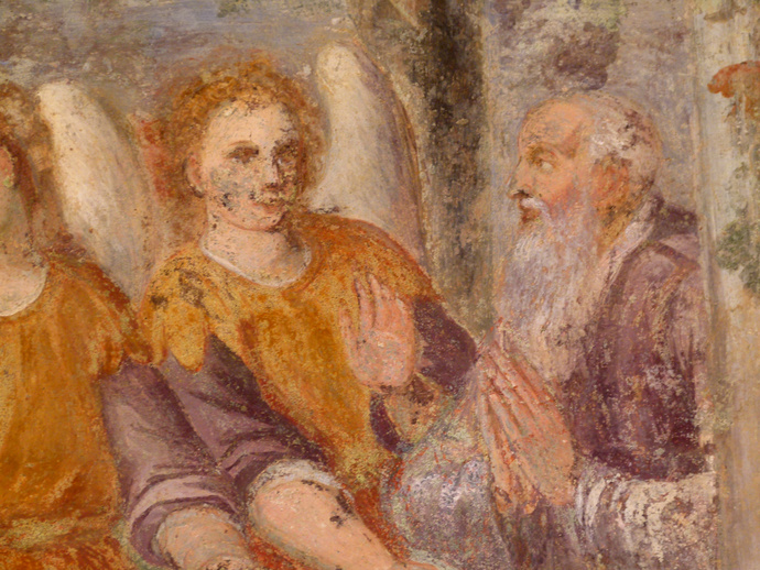 Chiostro di Santa Chiara Abraham 3angels 7