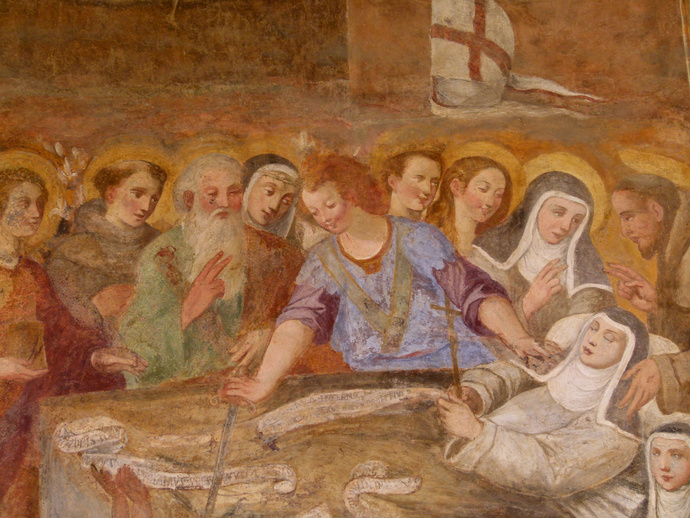 Chiostro di Santa Chiara Death of S