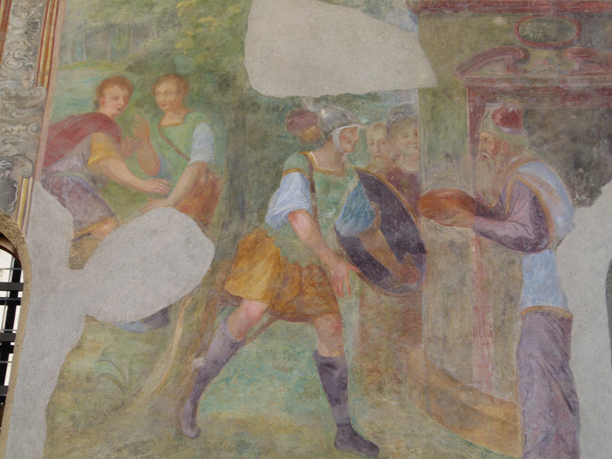 Chiostro di Santa Chiara Fresco 3