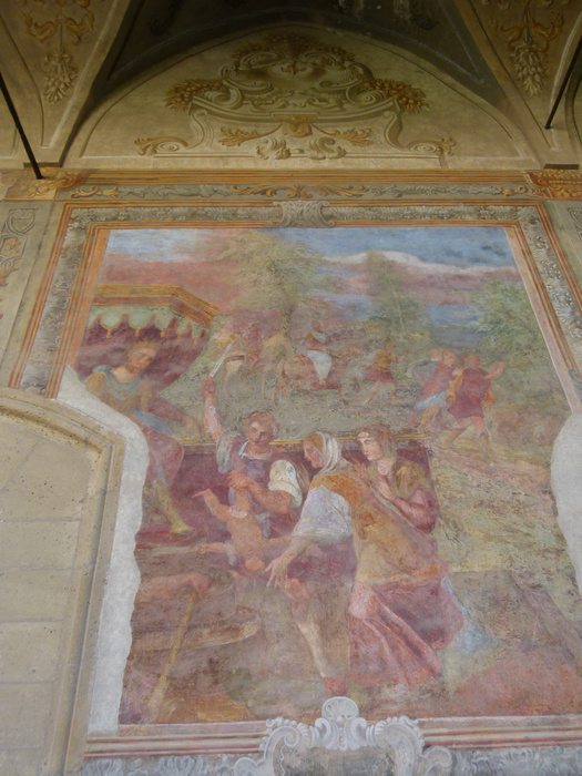 Chiostro di Santa Chiara Fresco 6