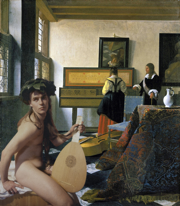 Vermeer Music Lesson Lutist