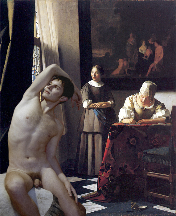 Vermeer Johannes with Lady Writing