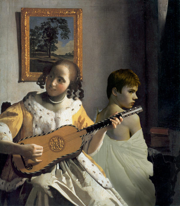 Vermeer Franciscus and Guitar Player