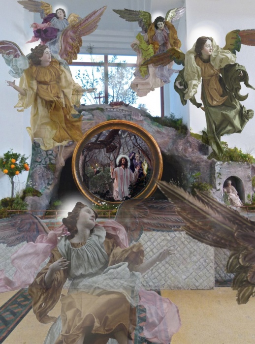 Gesù e Ganimede Grotta Della Resurrezione Con Angeli