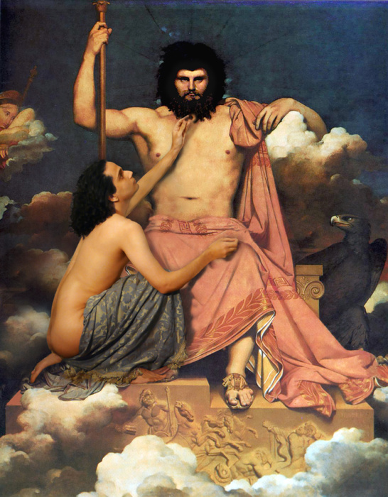 Ingres Jupiter and Ganymede